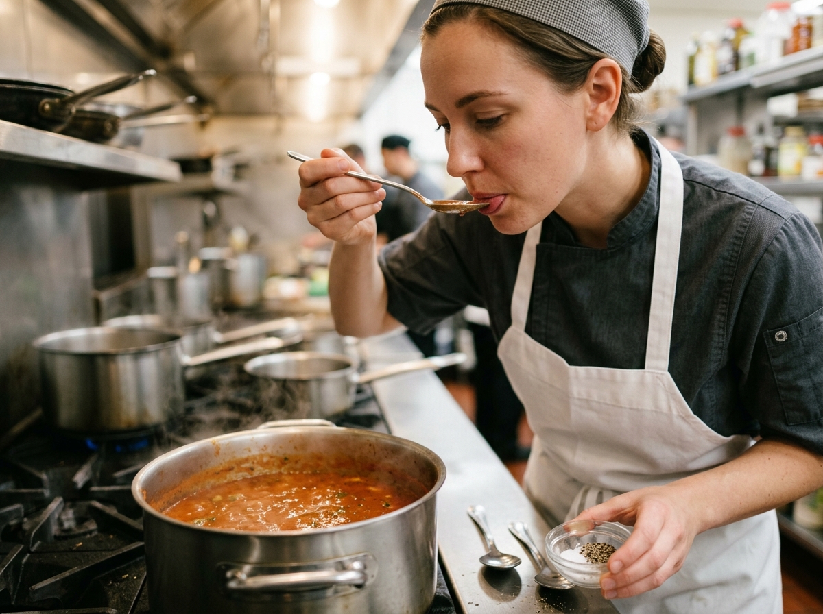 Can A Food Handler Taste Food to Adjust Seasoning?