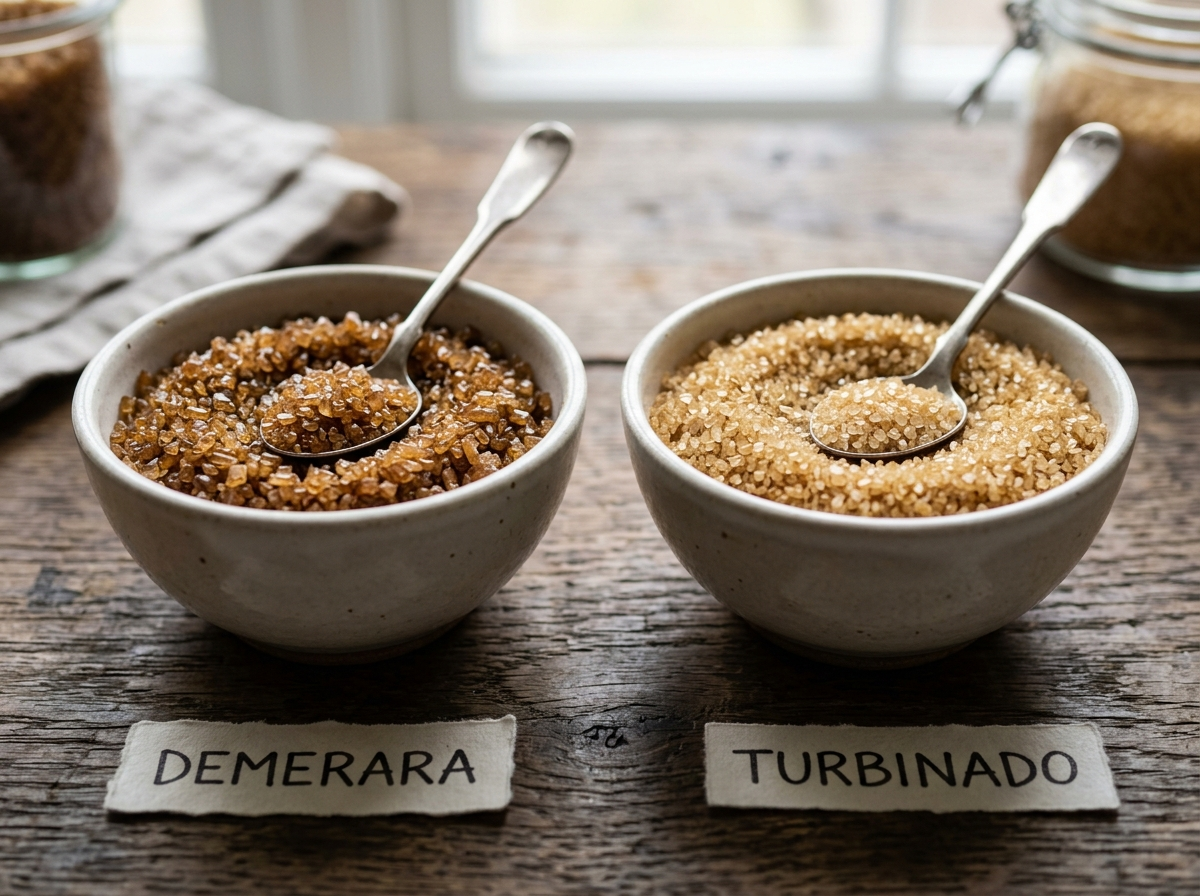Demerara Vs. Turbinado