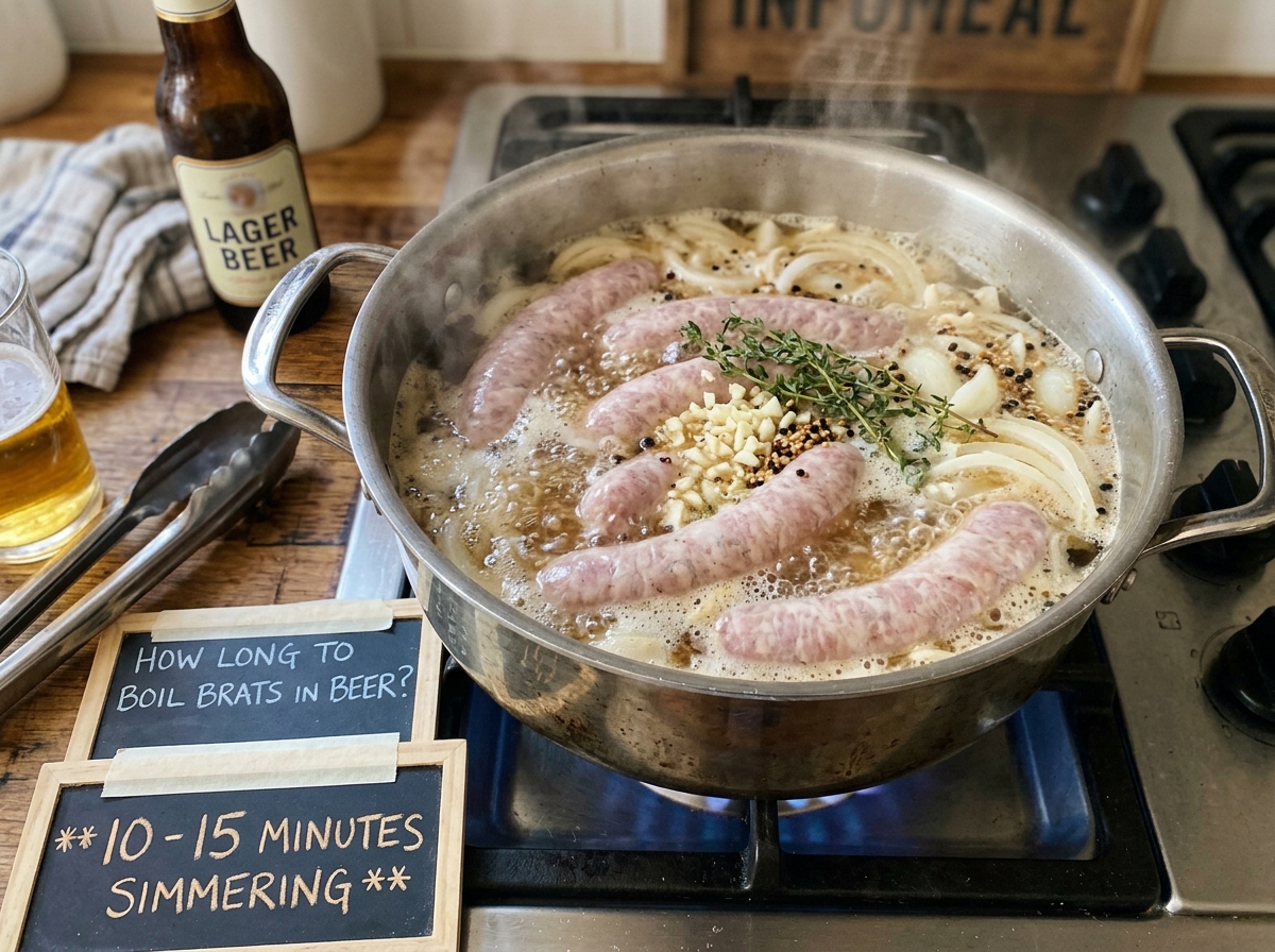 How Long To Boil Brats In Beer?
