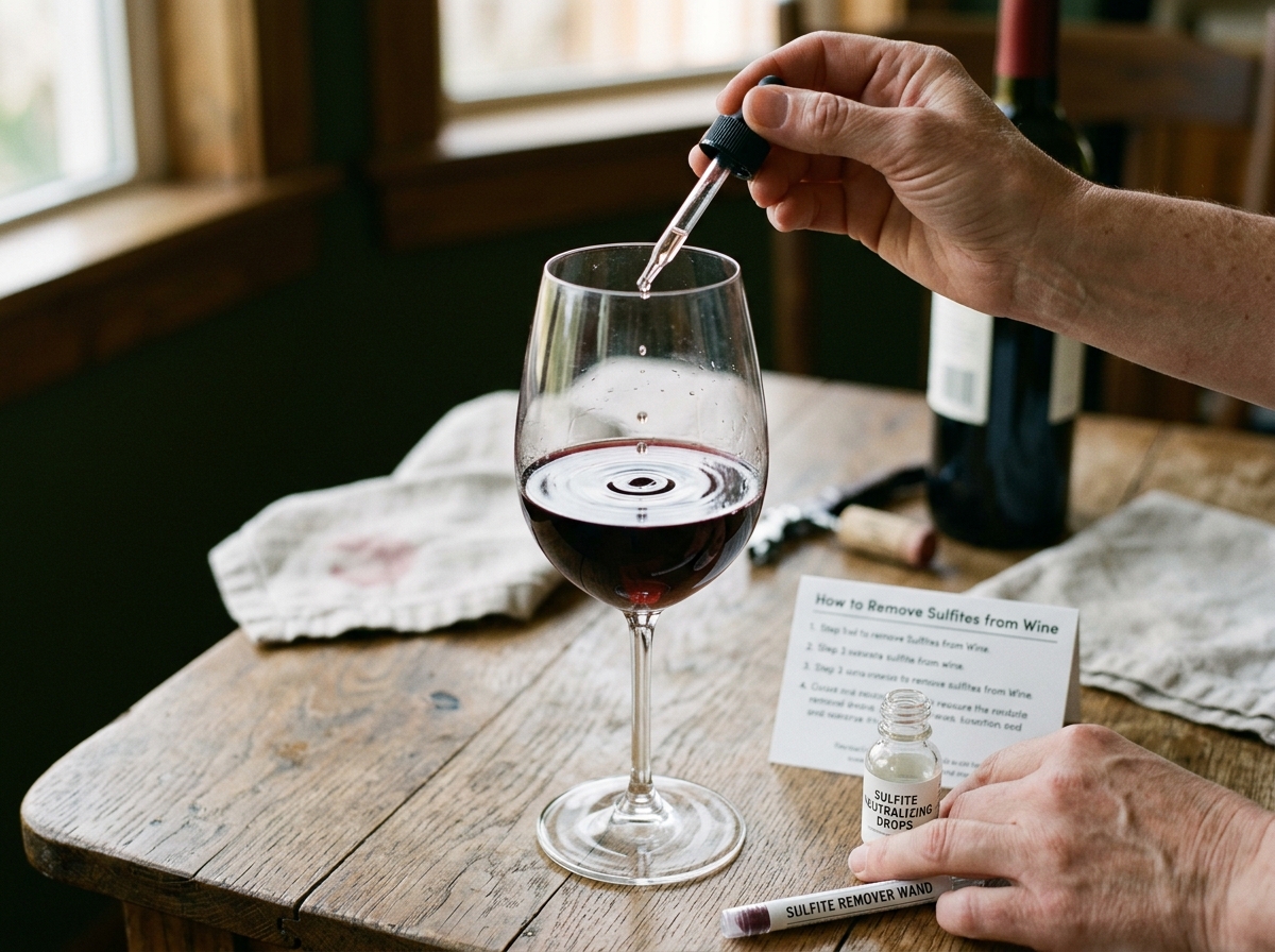 How to Remove Sulfites from Wine?