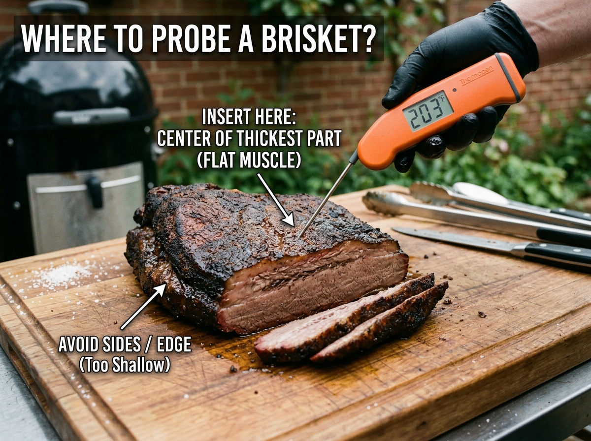 Where to Probe a Brisket?