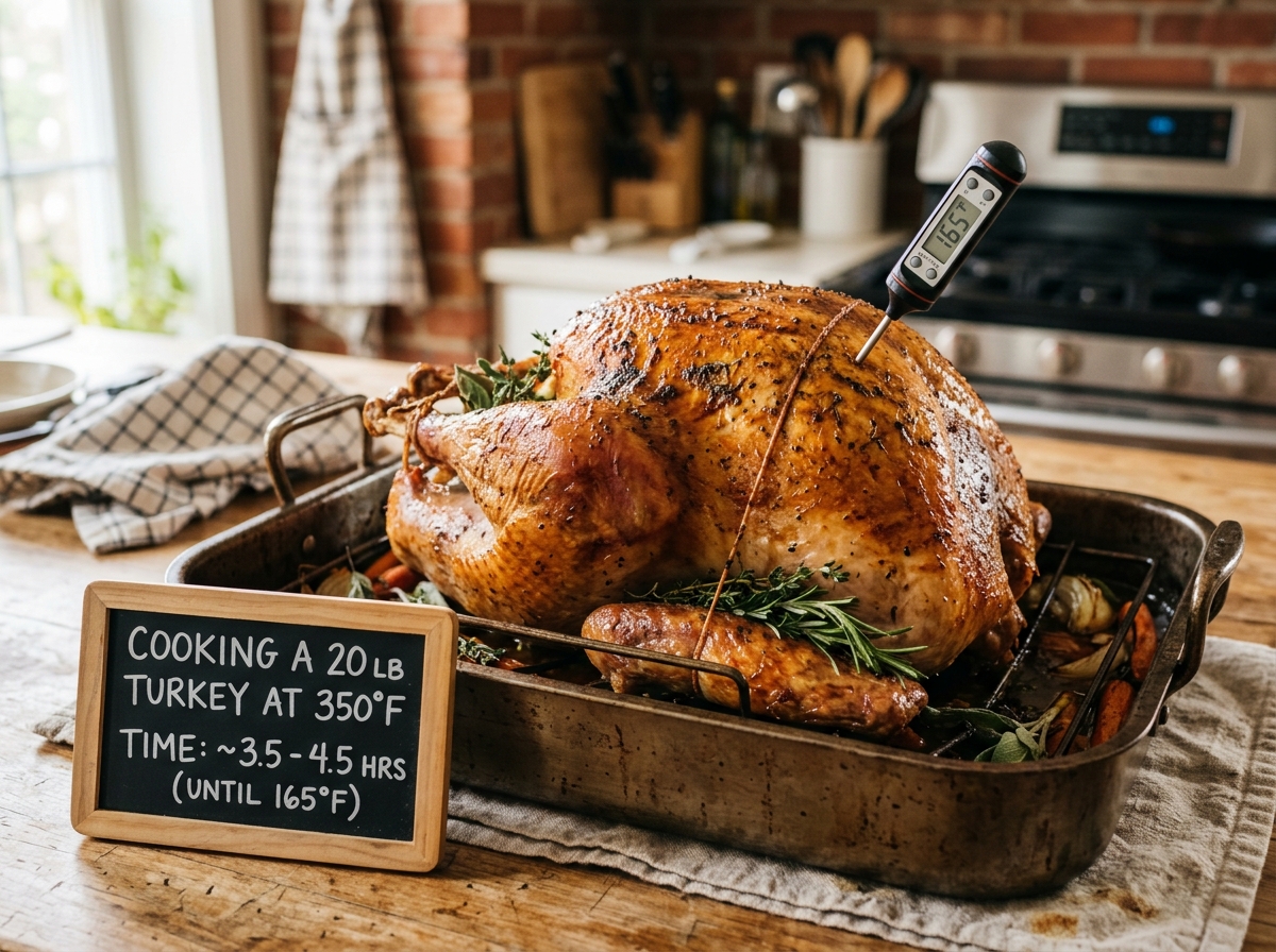How Long to Cook a 20 Pound Turkey at 350